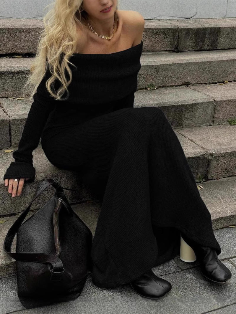 Danika maxi-jurk van gebreide stof