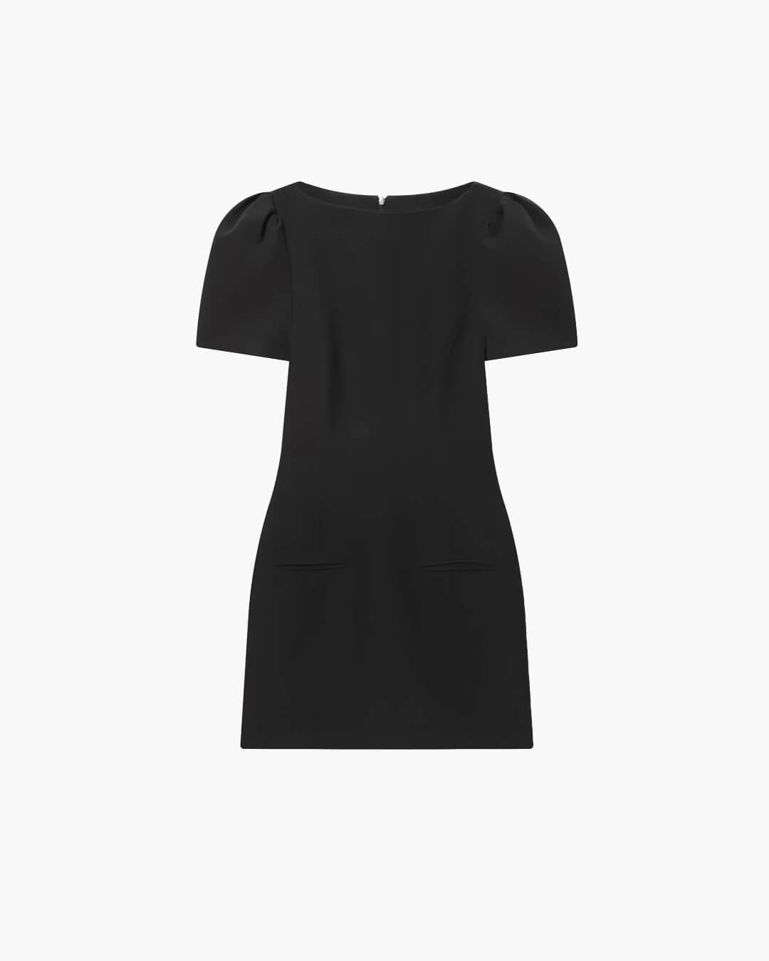 Darcy mini-jurk met pofmouwen