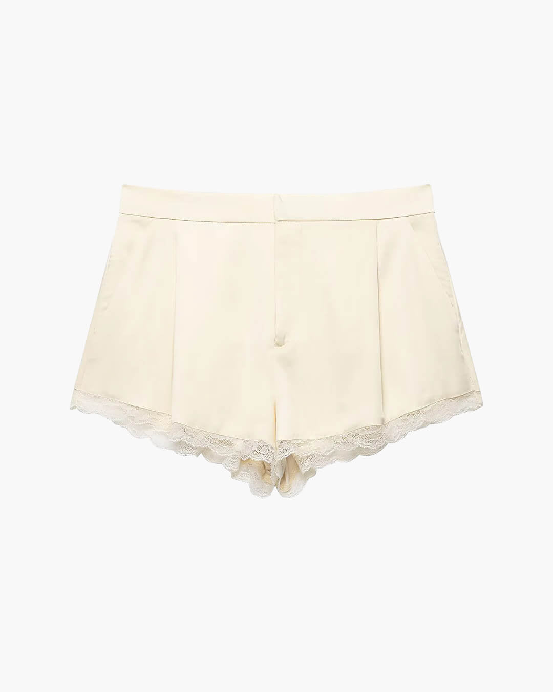 Davina satijnen mini-short met hoge taille