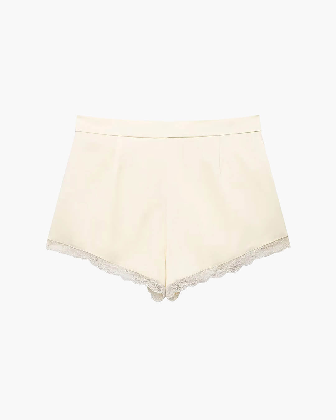 Davina satijnen mini-short met hoge taille