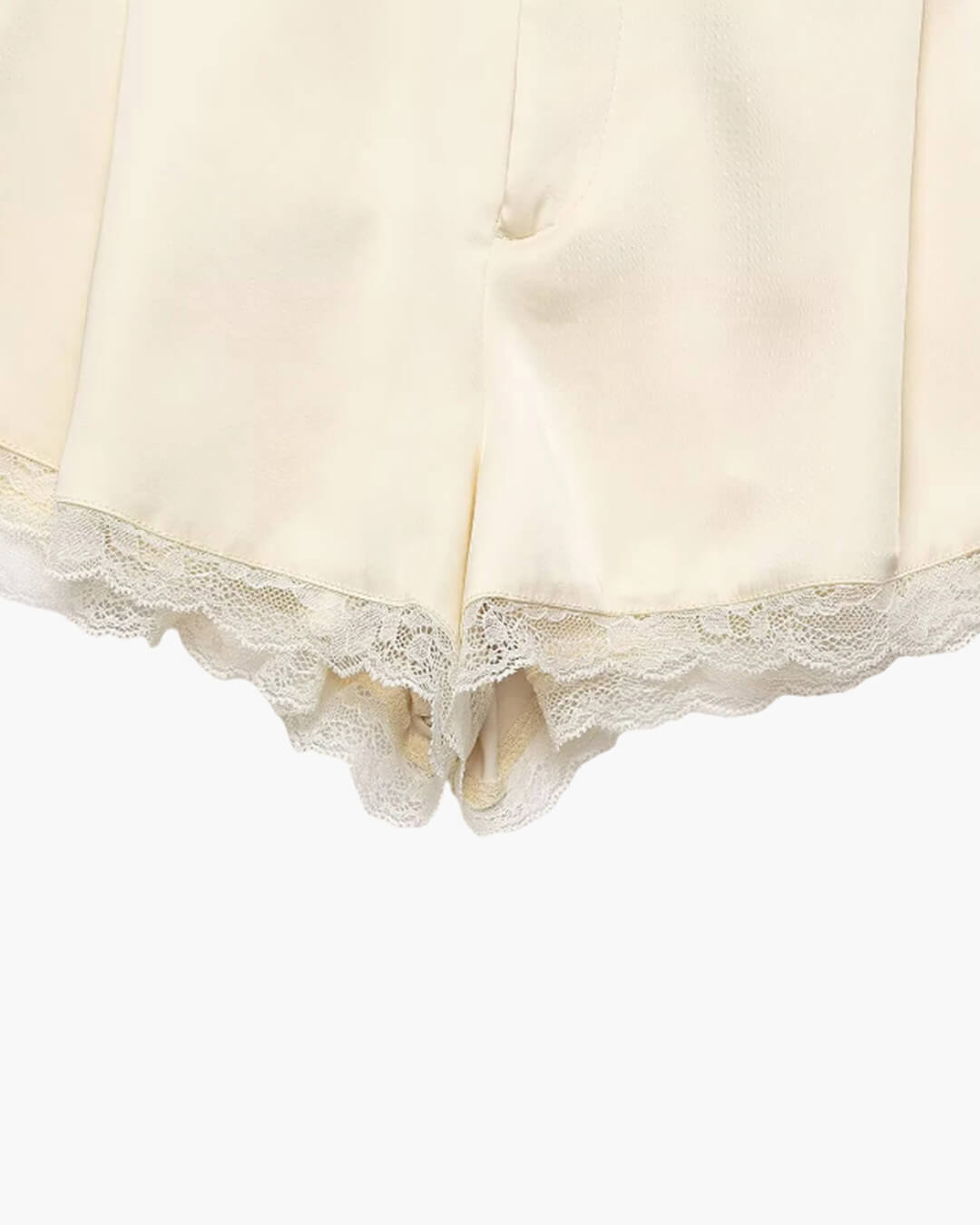 Davina satijnen mini-short met hoge taille