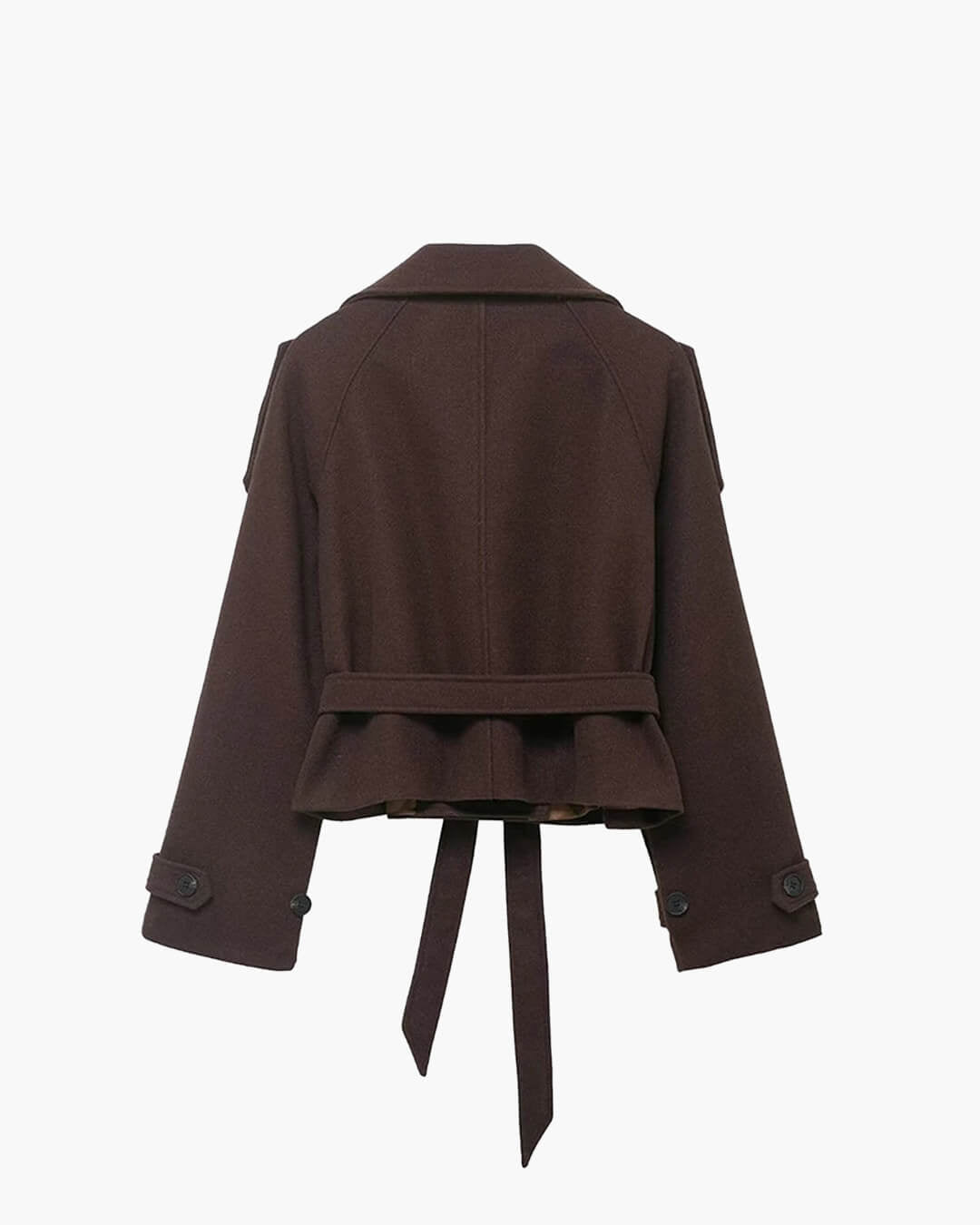 Debbie korte trenchcoat met opstaande kraag