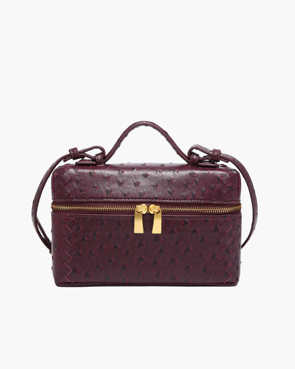 Delphine leren boxbag