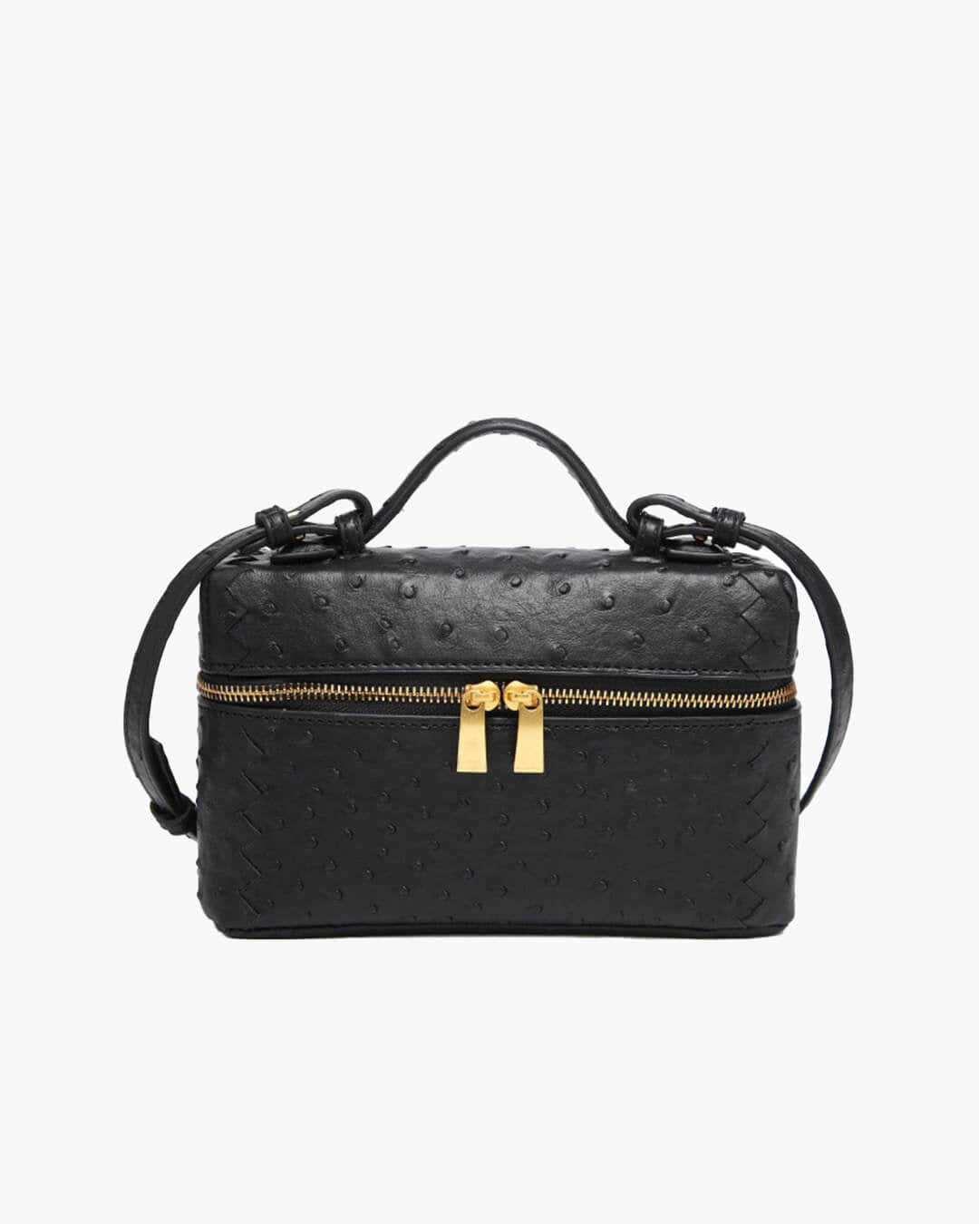 Delphine leren boxbag