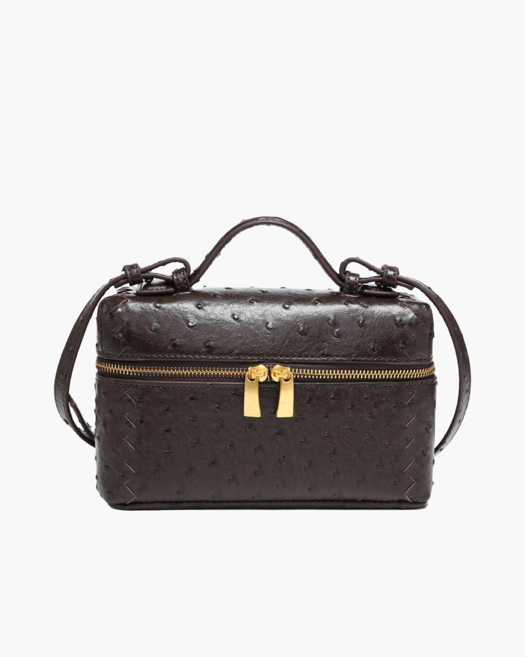 Delphine leren boxbag
