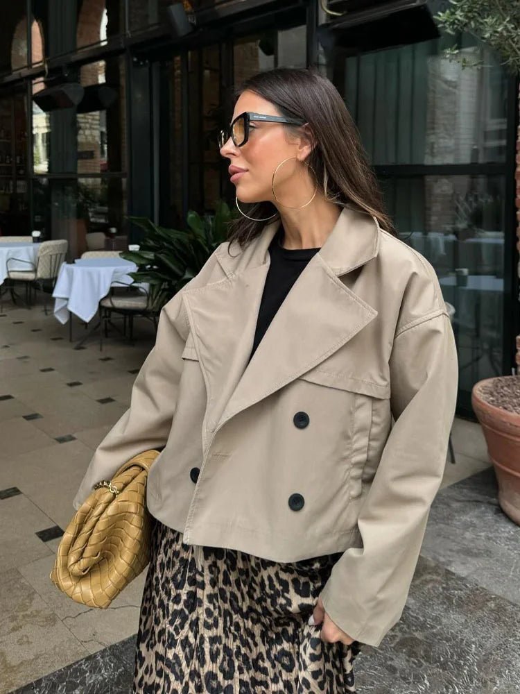 Dhelia korte trenchcoat