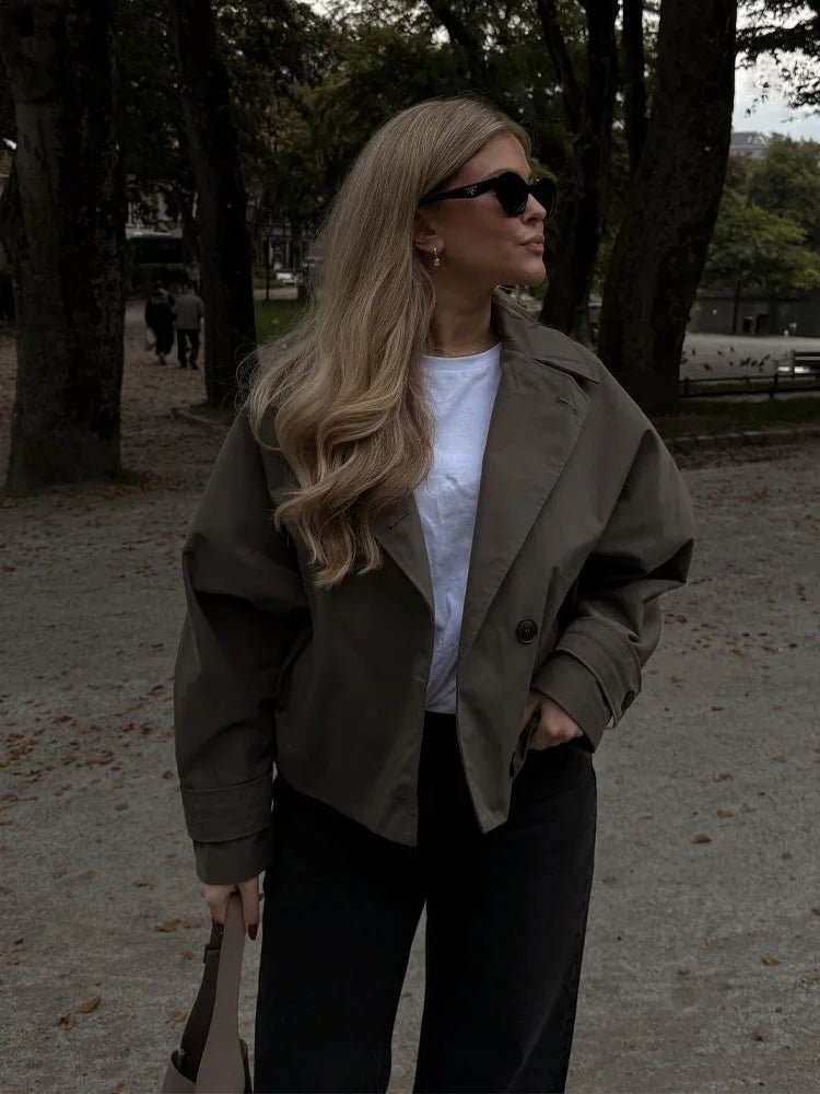 Dhelia korte trenchcoat