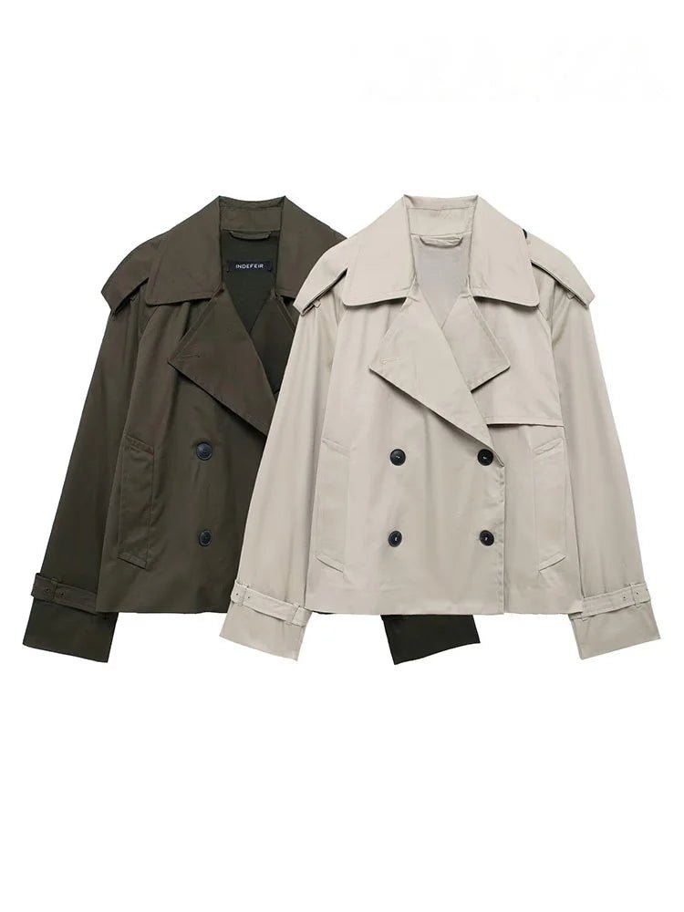 Dhelia korte trenchcoat