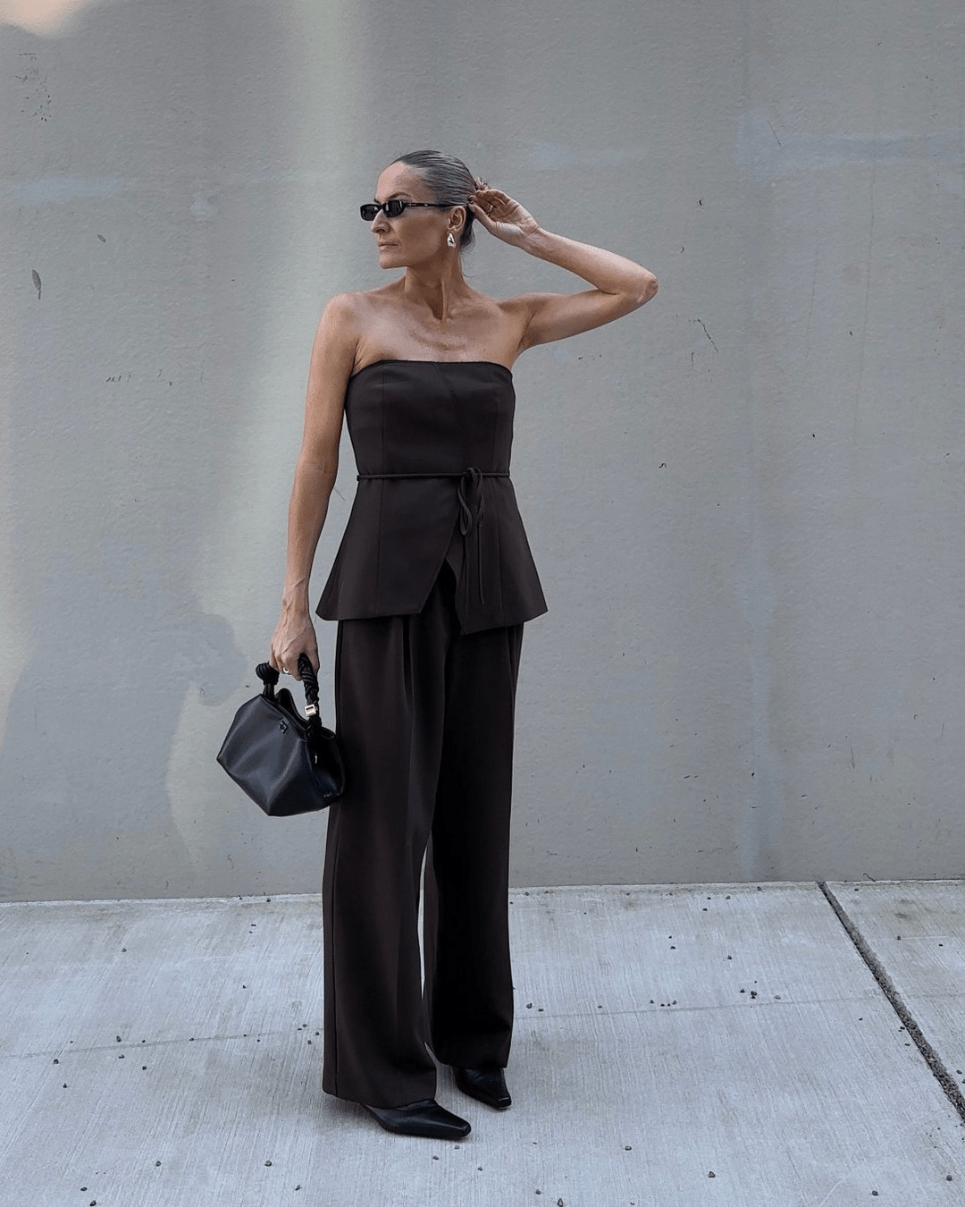 Donna strapless tweedelige set