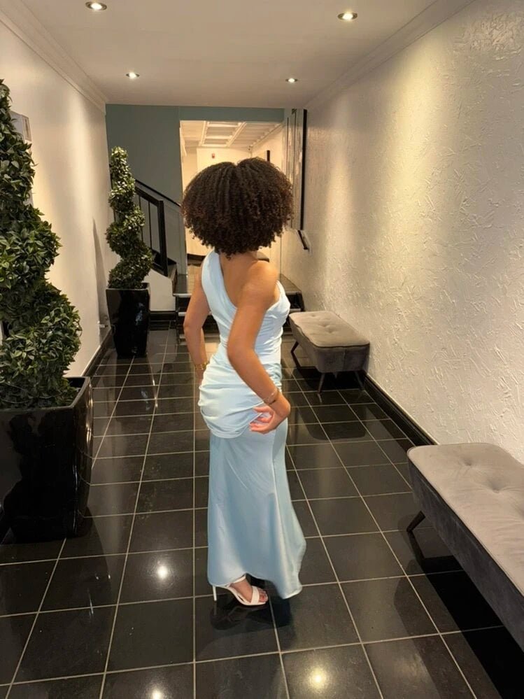 Ella maxi-jurk met één blote schouder