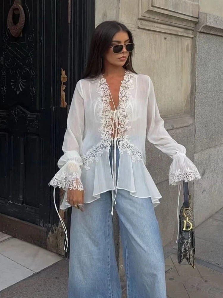 Emily kanten vesttop