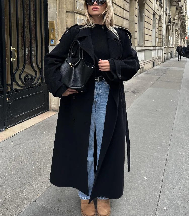 Emma trenchcoat met vetersluiting