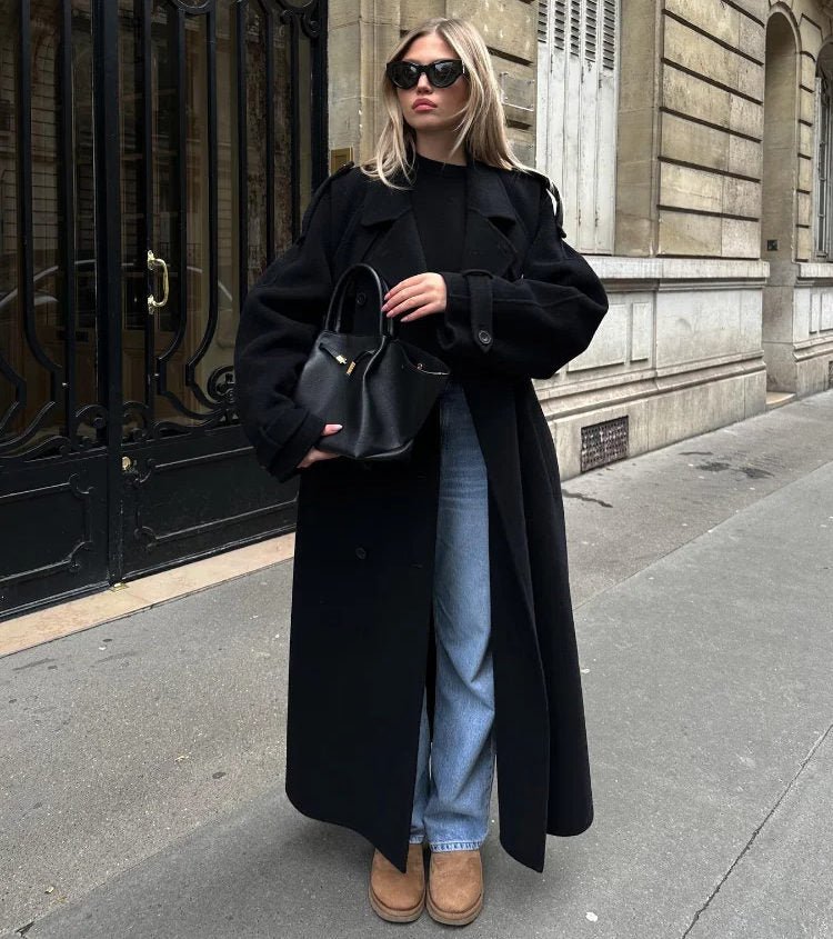 Emma trenchcoat met vetersluiting