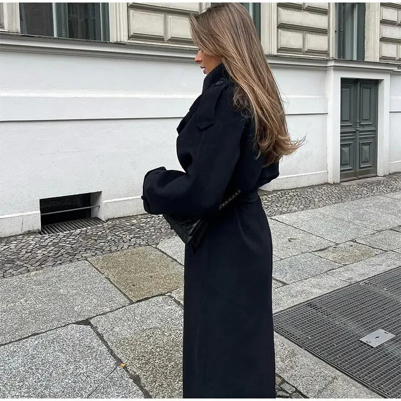 Emma trenchcoat met vetersluiting