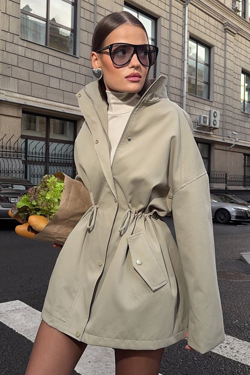 Eva trenchcoat met trekkoord