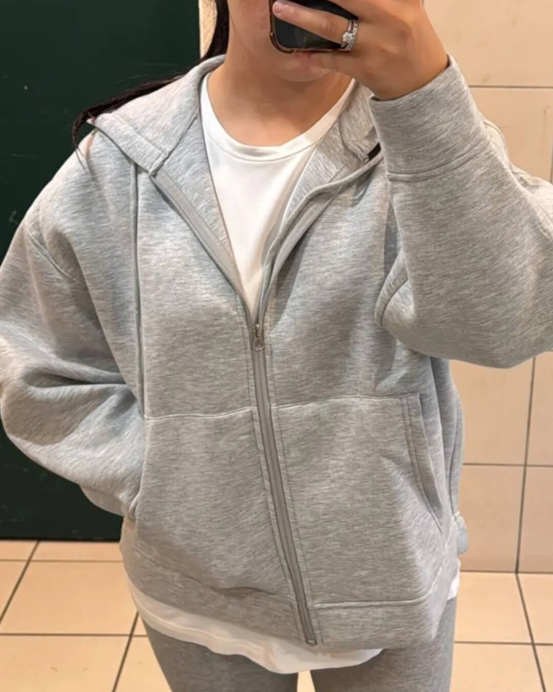 Eveline hoodie met ritssluiting