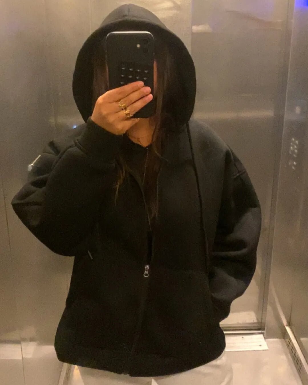 Eveline hoodie met ritssluiting