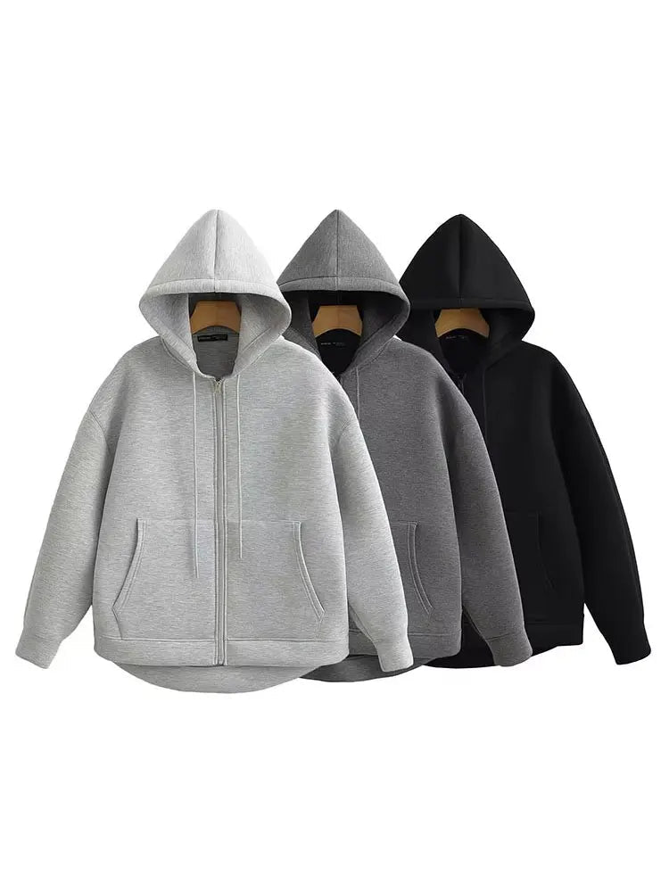 Eveline hoodie met ritssluiting