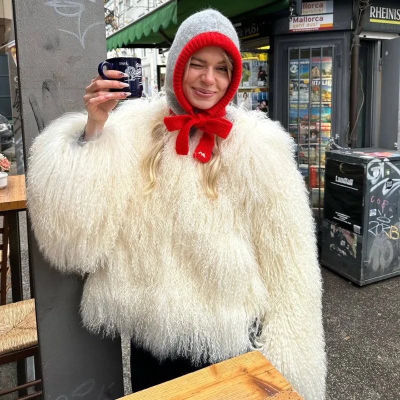 Blythe jas van imitatiebont