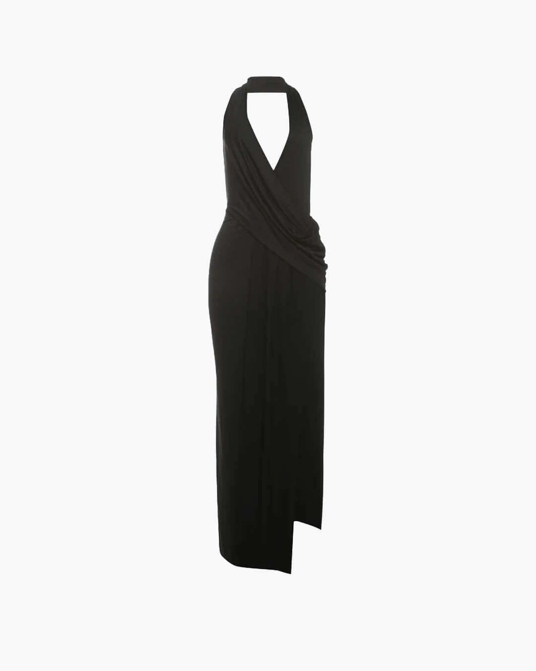 Felicity maxi-jurk met diepe hals
