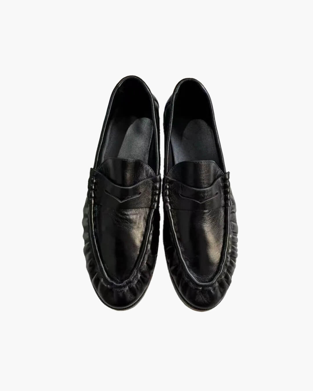 Fiona loafers van imitatieleer met instapmodel