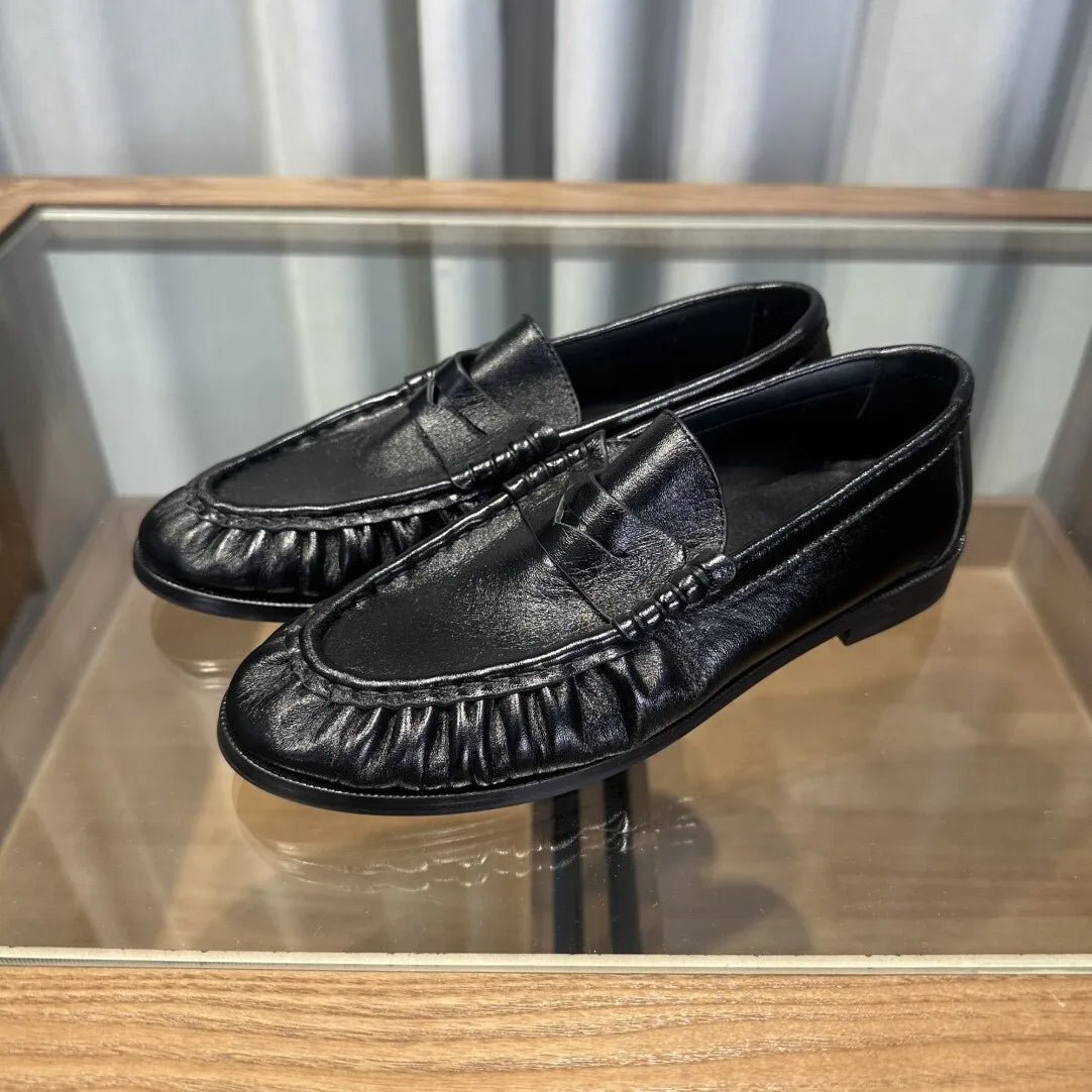 Fiona loafers van imitatieleer met instapmodel