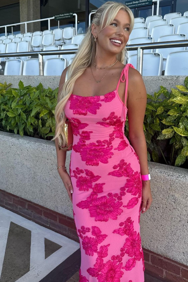 Fiona mouwloze maxi-jurk met bloemenprint