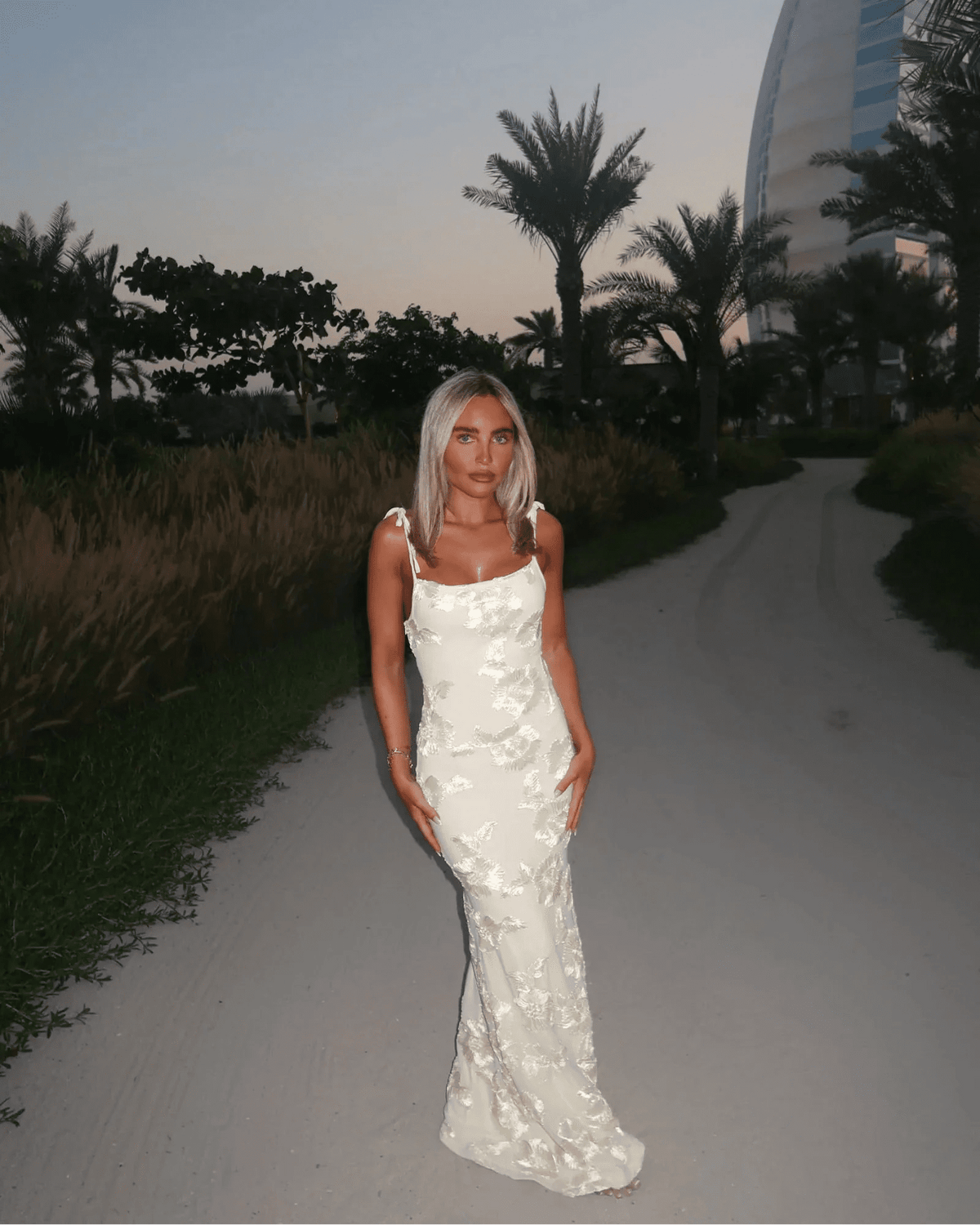 Fiona mouwloze maxi-jurk met bloemenprint