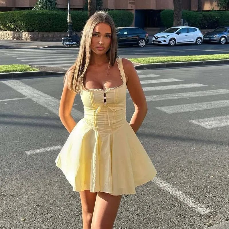 Francine mouwloze minijurk