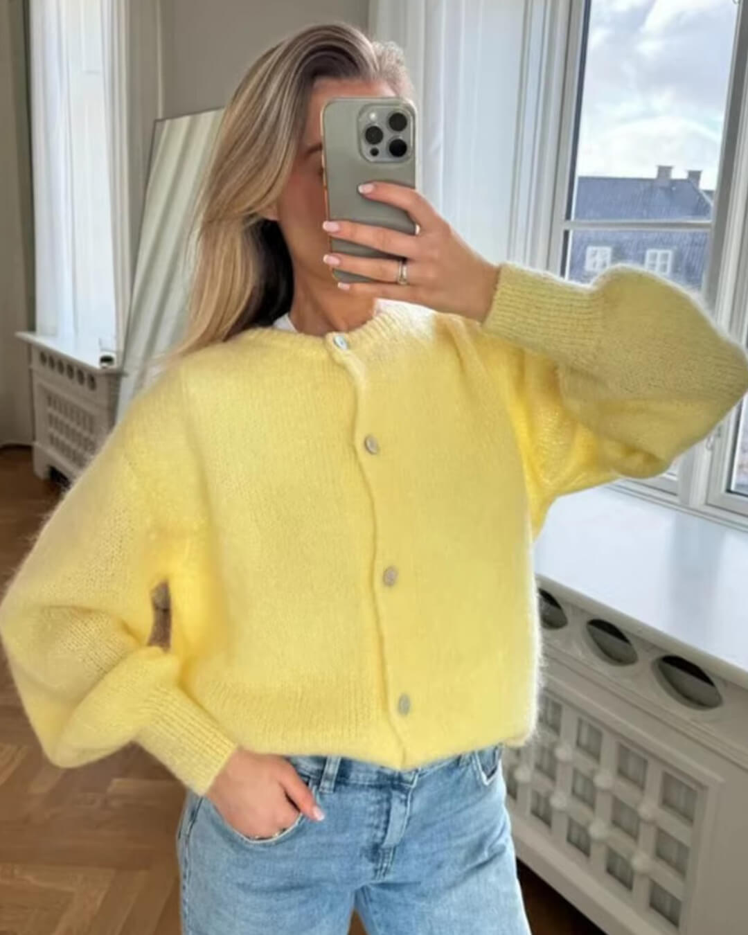 Freya pluizig gebreid vest