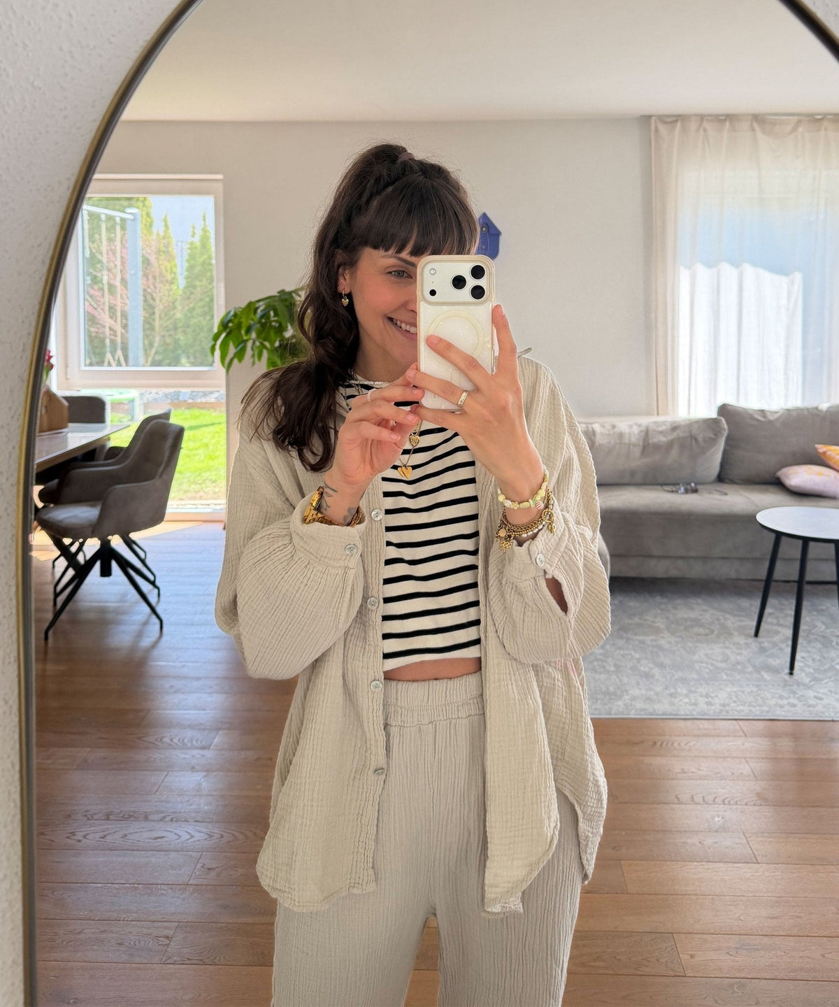 Freya oversized mousseline blouse
