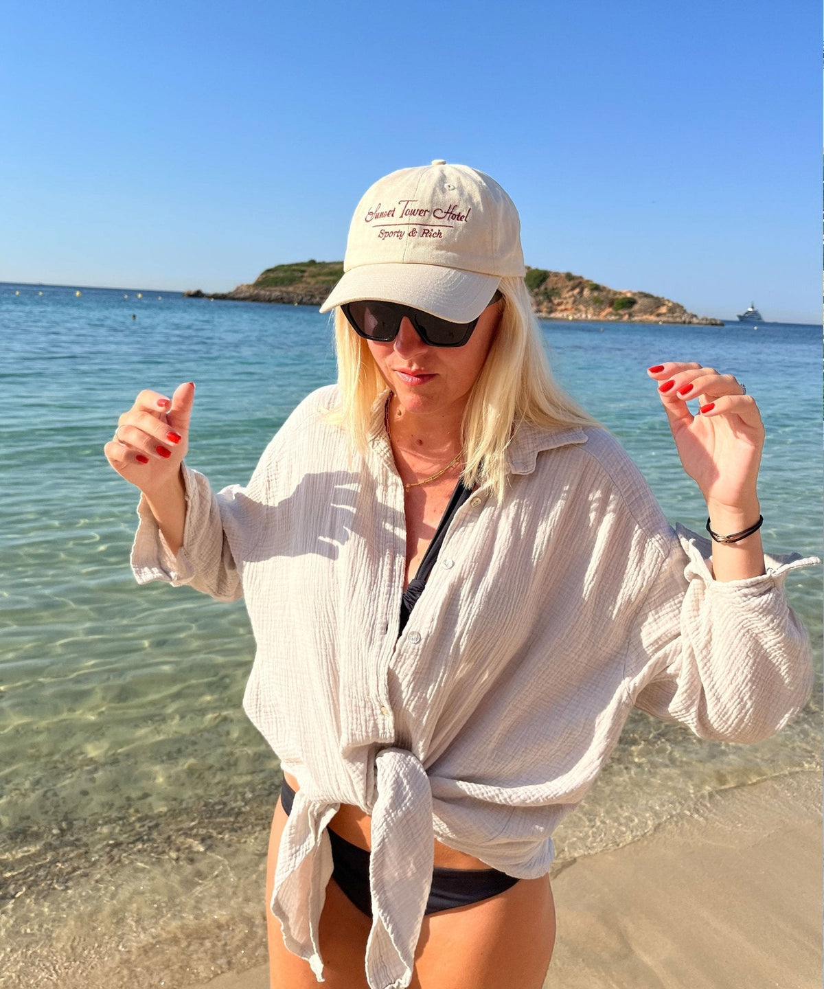 Freya oversized mousseline blouse