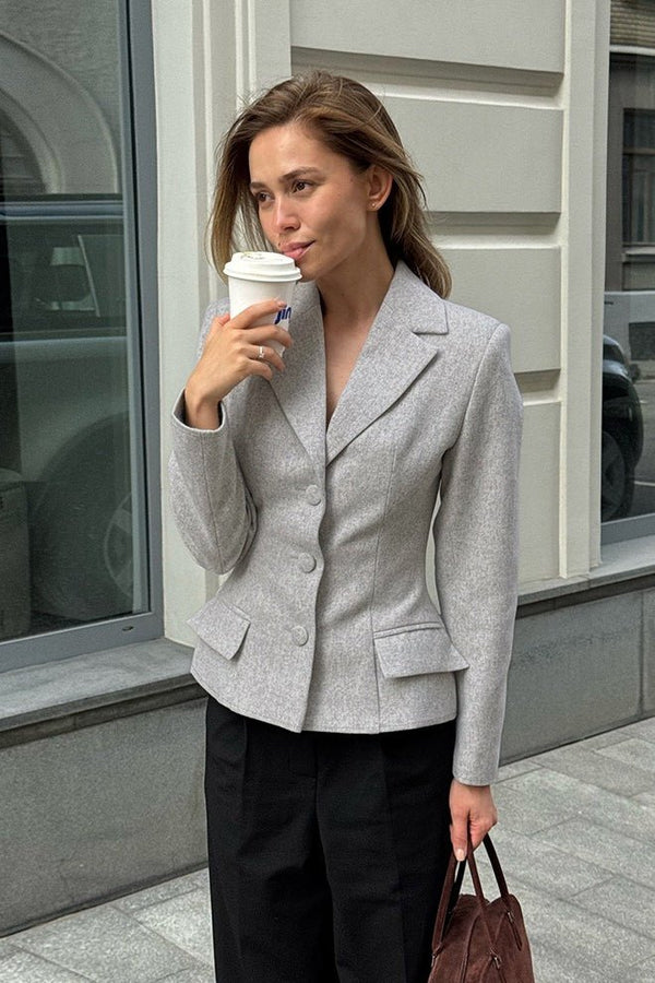 Geraldine vintage blazer met slim fit