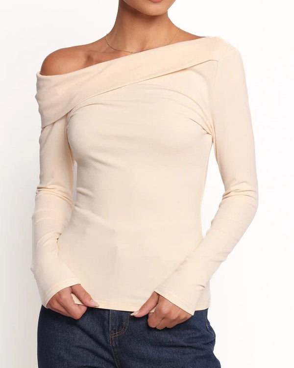 Glenda Asymmetrical Off Shoulder Top