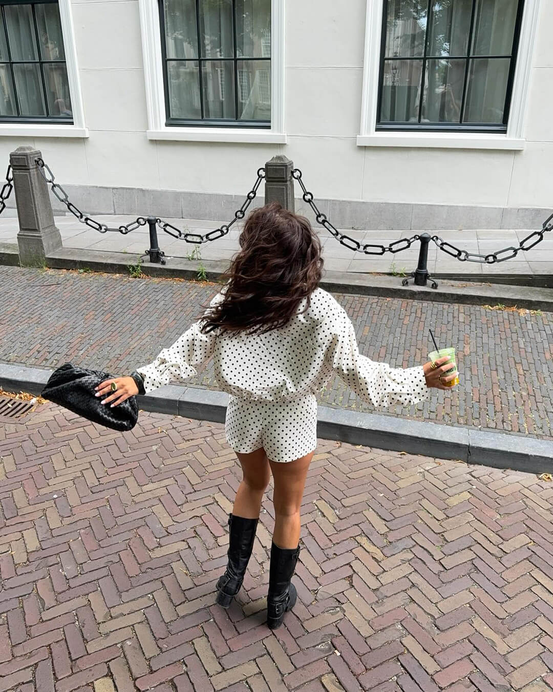 Gloria co-ordset met stippen