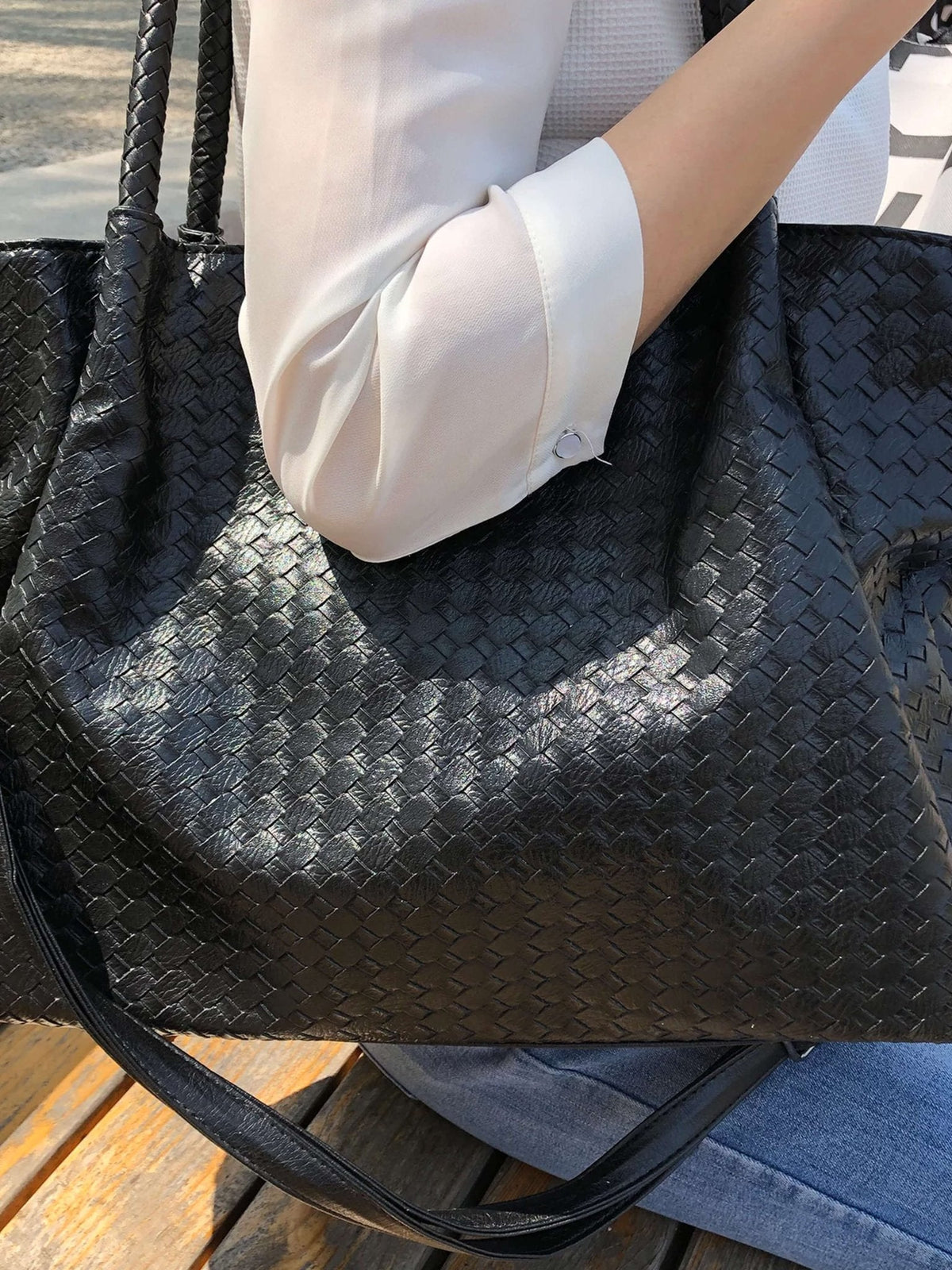 Gracie geweven tas XL