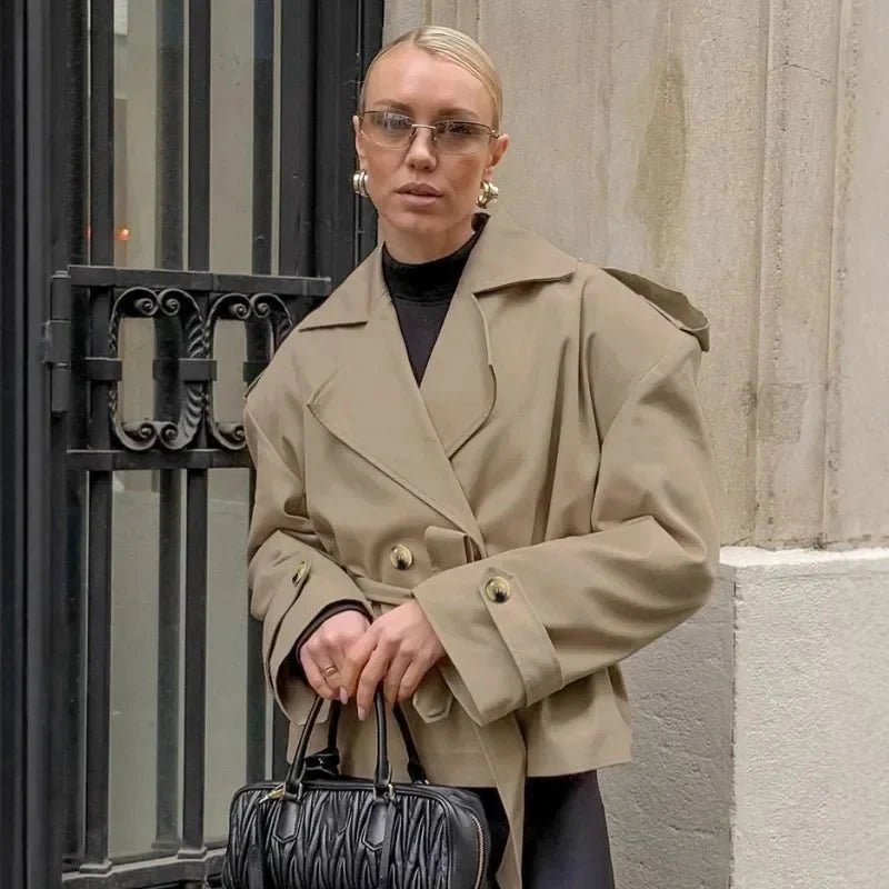 Hailey korte trenchcoat