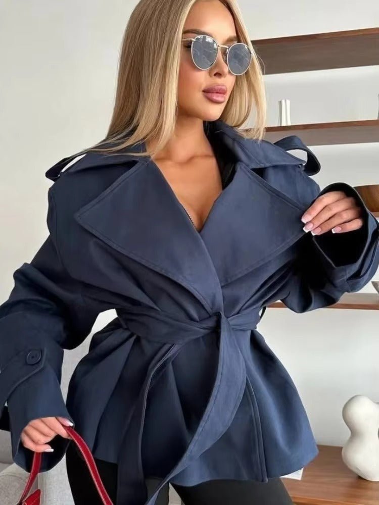 Hailey korte trenchcoat