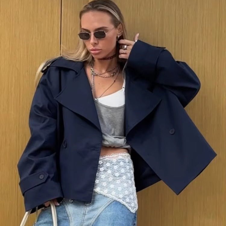 Hailey korte trenchcoat