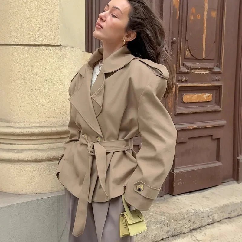 Hailey korte trenchcoat