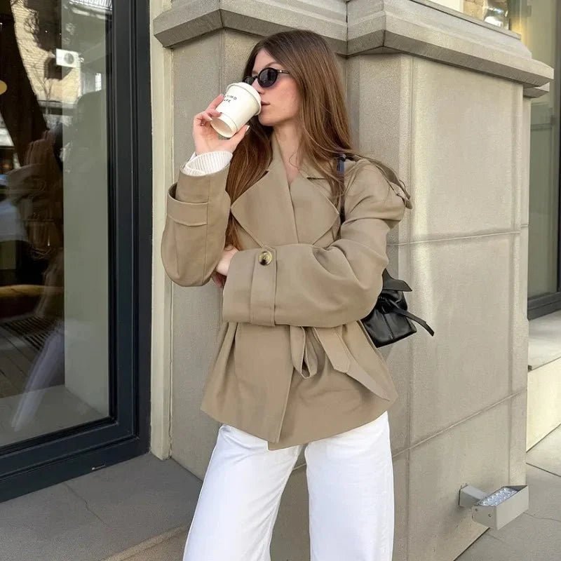 Hailey korte trenchcoat