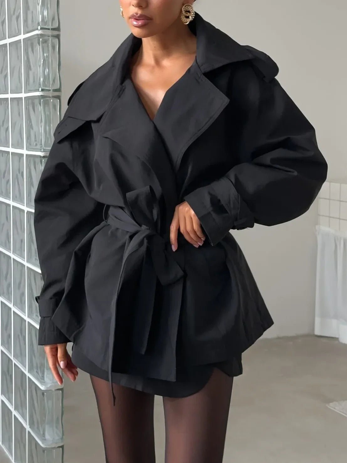 Hailey korte trenchcoat