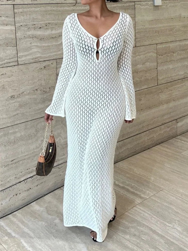 Hannah maxi-jurk als cover-up