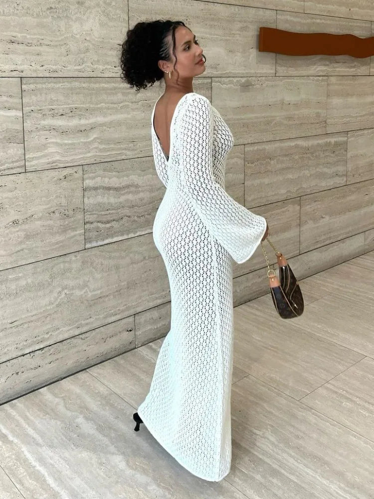 Hannah maxi-jurk als cover-up