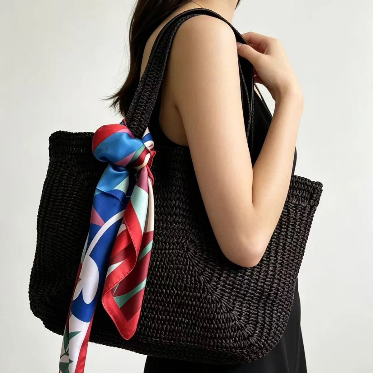 Hannie bohemian gevlochten strandshopper