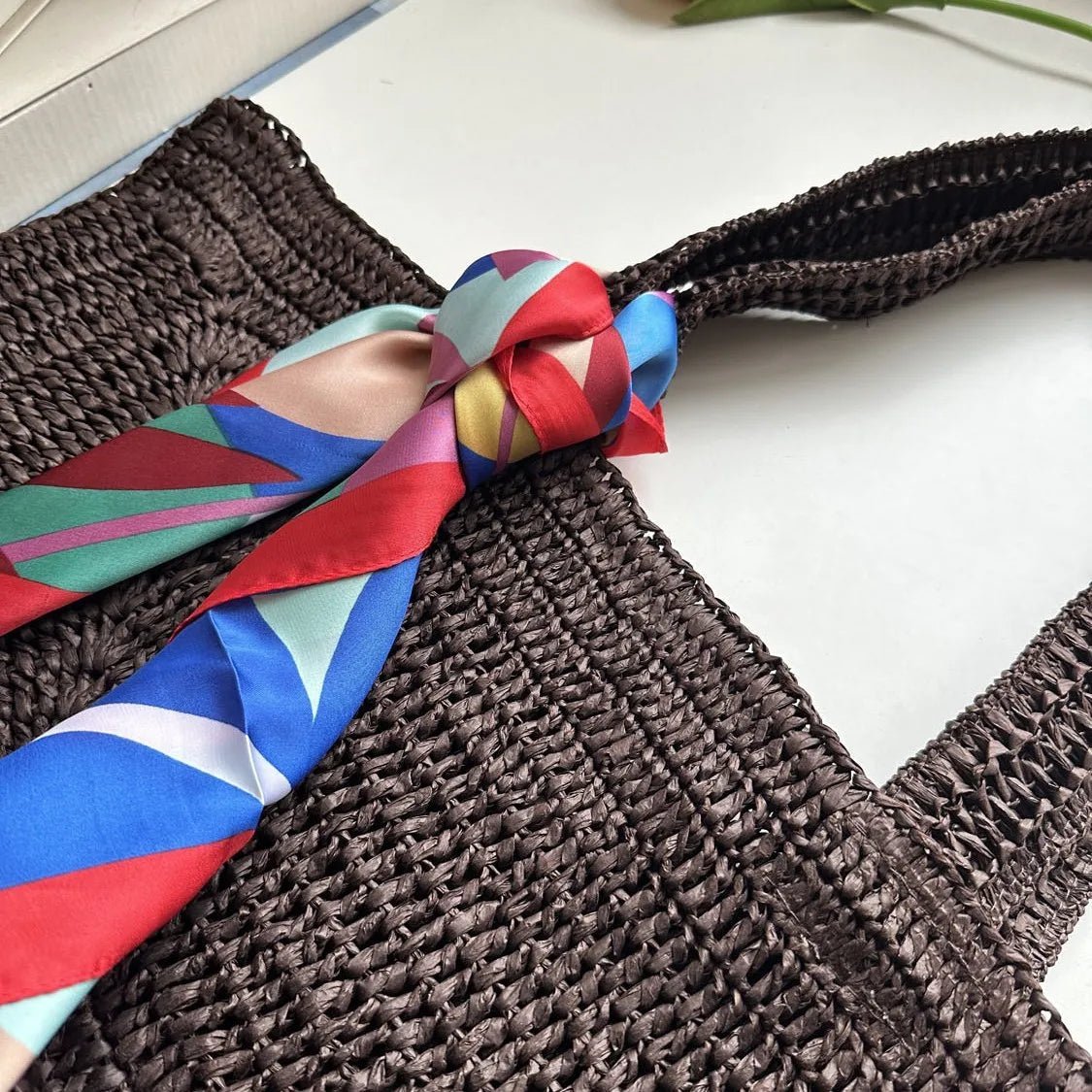 Hannie bohemian gevlochten strandshopper