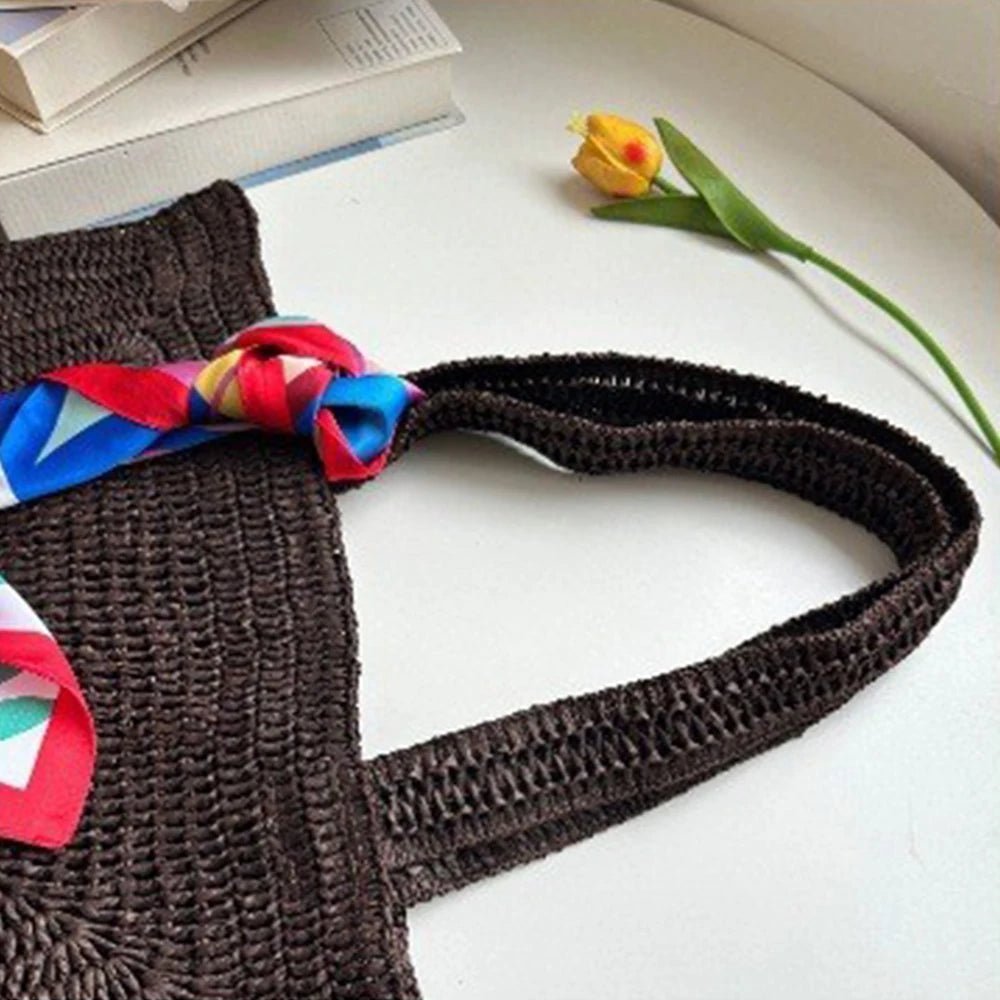 Hannie bohemian gevlochten strandshopper