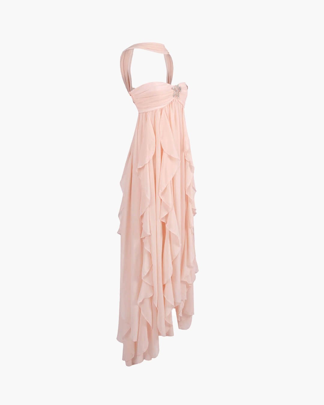 Harper strapless maxi-jurk met ruches