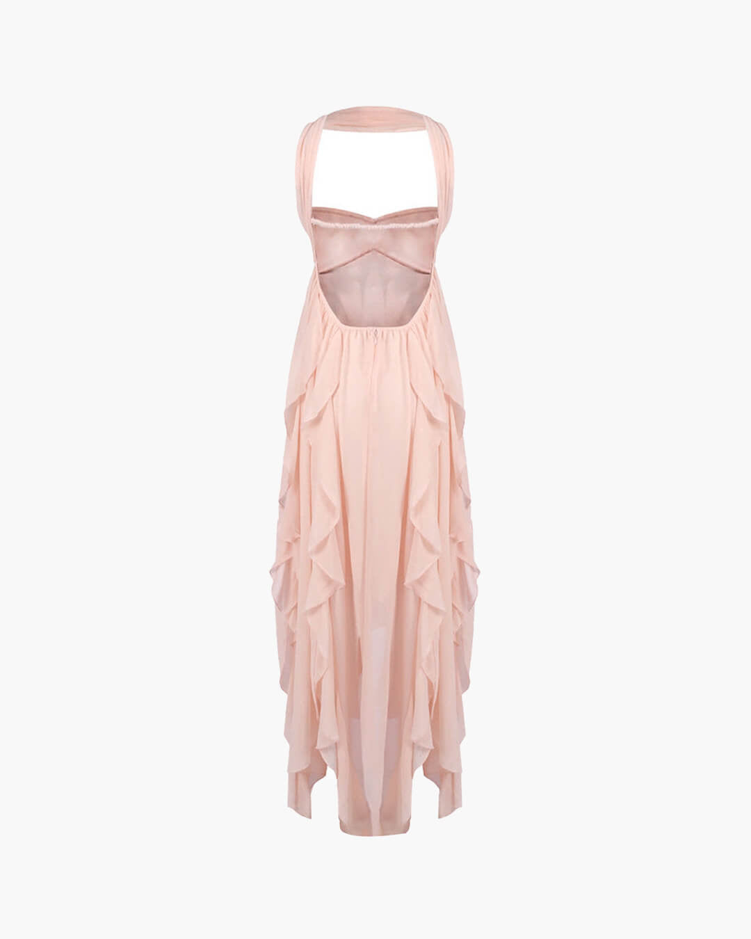 Harper strapless maxi-jurk met ruches