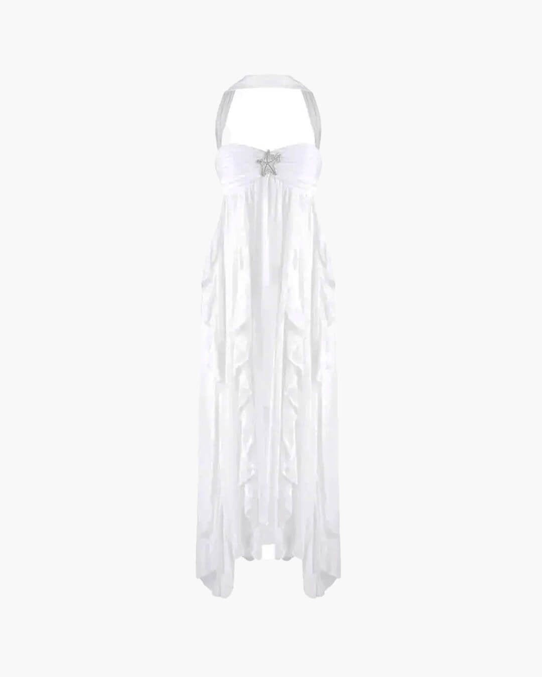 Harper strapless maxi-jurk met ruches